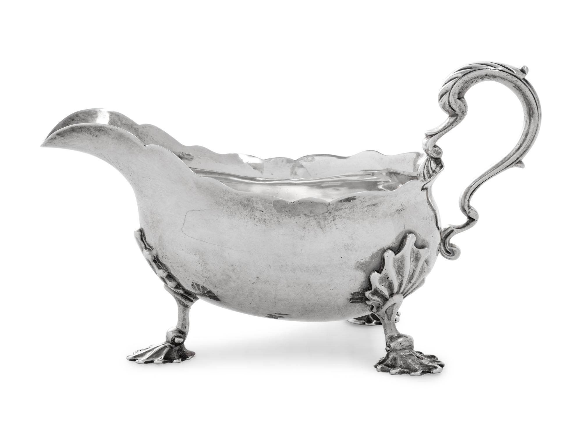 A George II Silver Sauce Boat