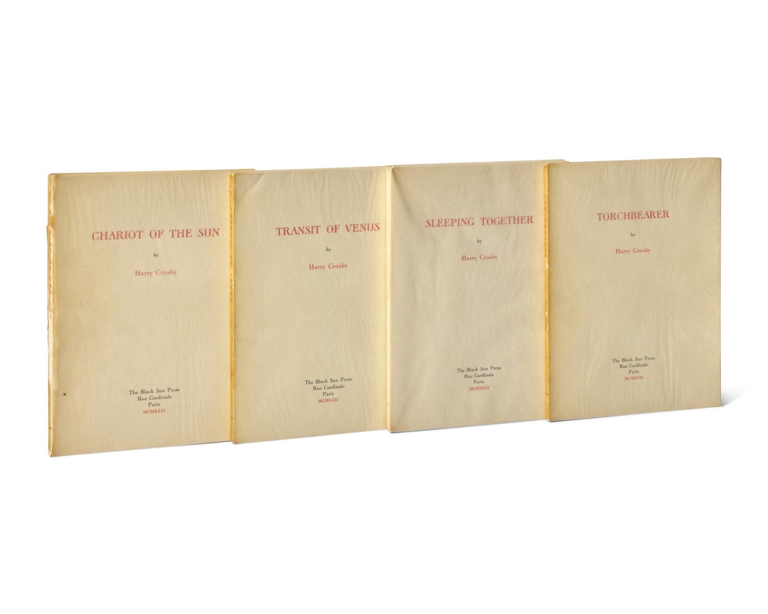 [Black Sun Press] Crosby, Harry. Collected Poems of Harry Crosby