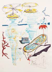Salvador Dali, (Spanish, 1904-1989), Imaginations and Objects of the Future (suite of 10 with box and text), 1975