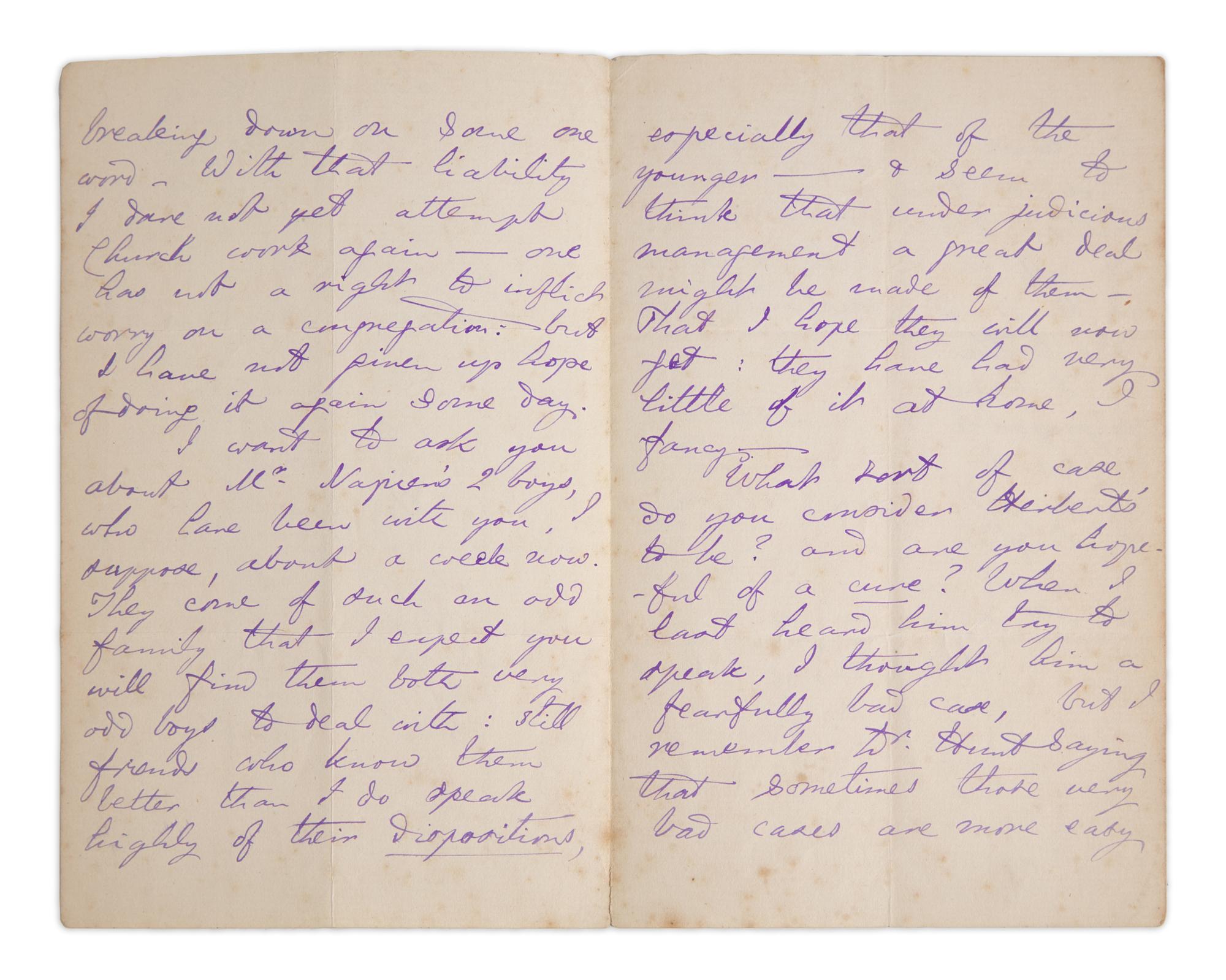 Carroll, Lewis (Charles Lutwidge Dodgson). Autograph Letter, signed