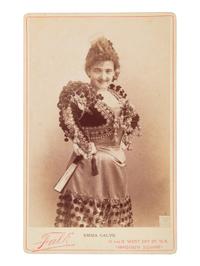 [19TH AND 20TH-CENTURY OPERA SINGERS]. A group of 8 photographs, cabinet photographs, cartes de visite, or photographic postcards of opera singers from the 1890s-1900s, most signed, comprising images of: