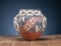 Zia Polychrome Trios Pottery Jar