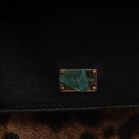 DOLCE & GABBANA, CHEETAH-PRINT LEATHER BAG