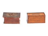 Two Miniature Paint-Decorated Boxes