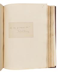 [The Red Cross]. An exceptional album of autographs, letters, and original artwork assembled to benefit the British Red Cross during WWI. [N.p.: N.p.], 1917.
