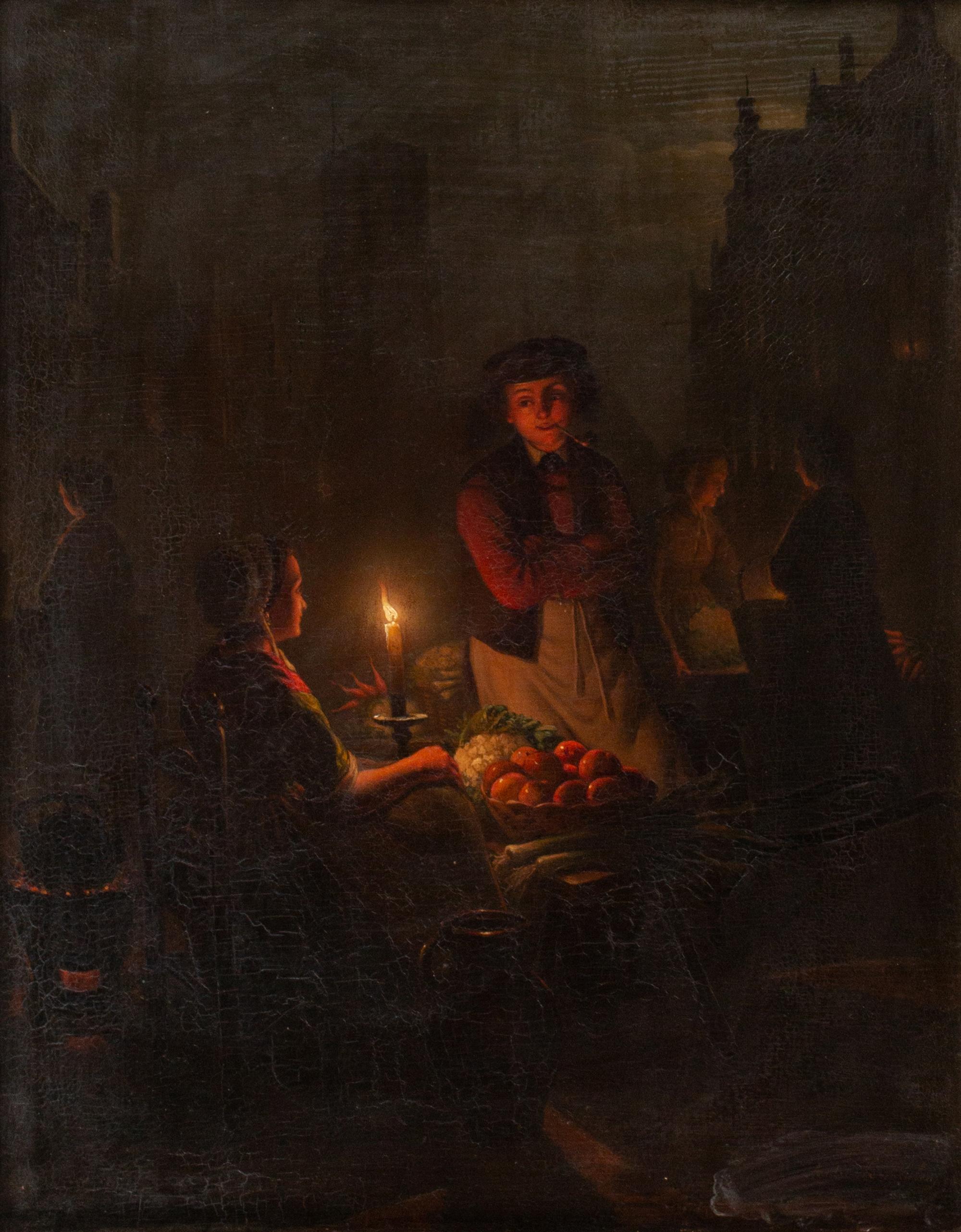 Nocturnal Market Scene