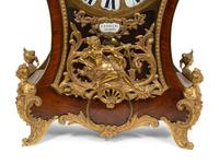 A Louis XV Gilt Bronze Mounted Kingwood Bracket Clock with Matching Wall Bracket