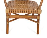Four McGuire Bamboo, Rattan and Laced Rawhide Armchairs — 20TH CENTURY