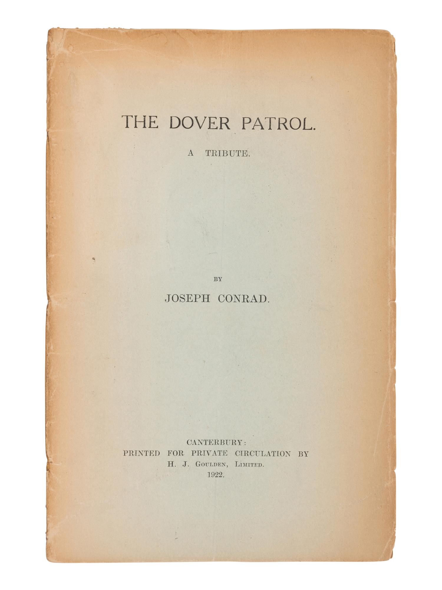 [CONRAD, Joseph (1857-1924)]. A group of 11 works, MOST FIRST EDITIONS, including: