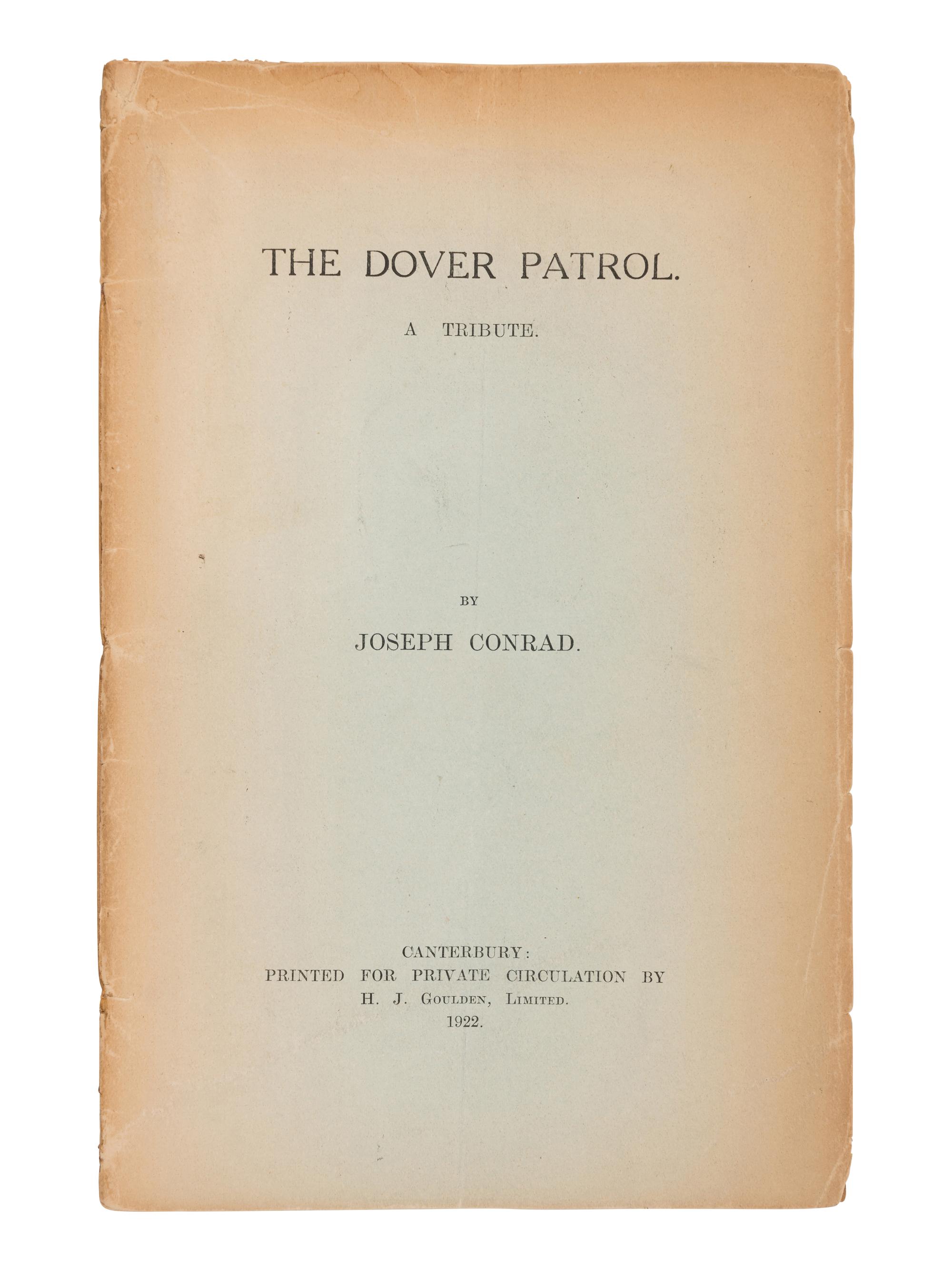 [CONRAD, Joseph (1857-1924)]. A group of 11 works, MOST FIRST EDITIONS, including:
