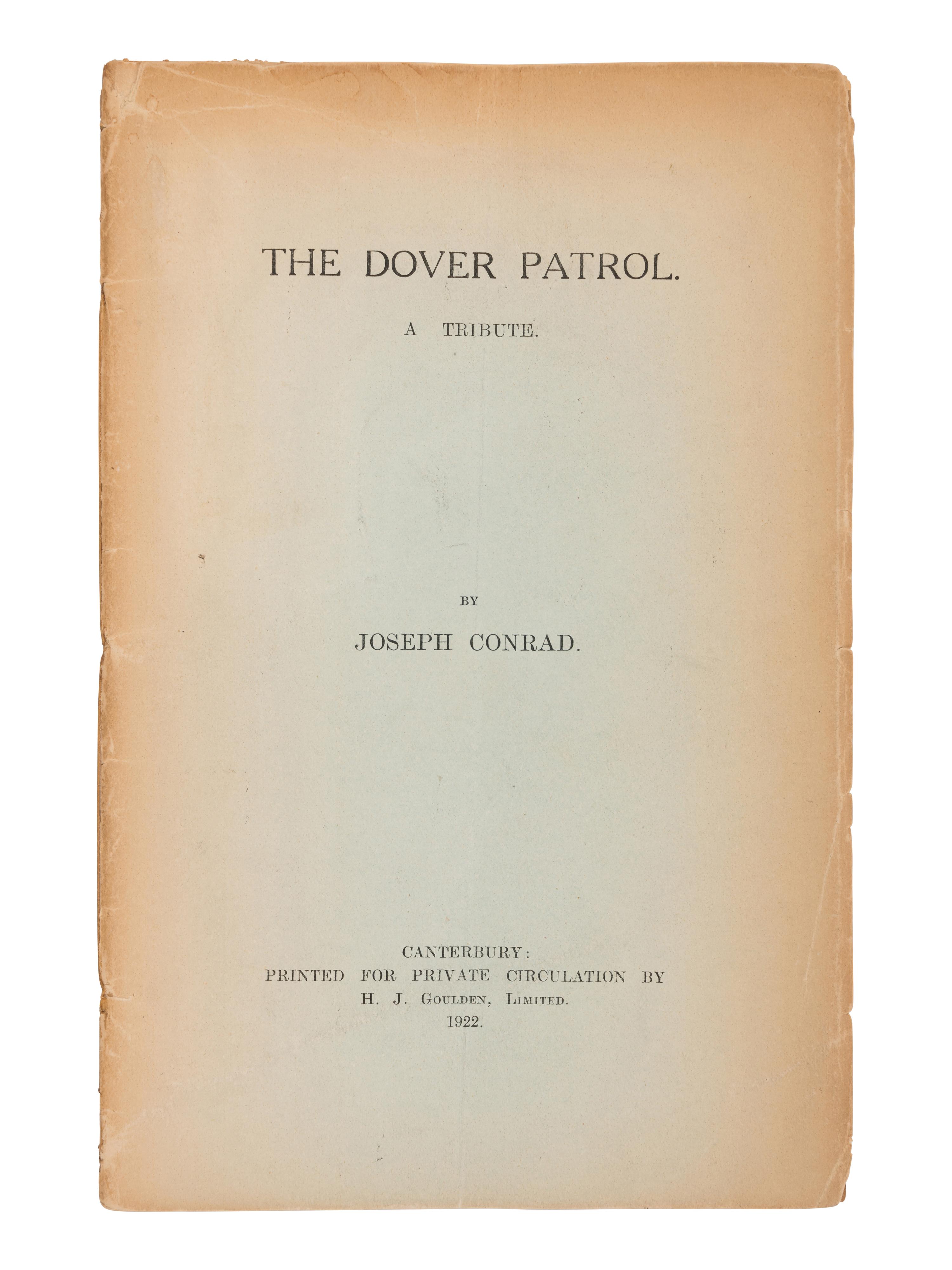 [CONRAD, Joseph (1857-1924)]. A group of 11 works, MOST FIRST EDITIONS, including: