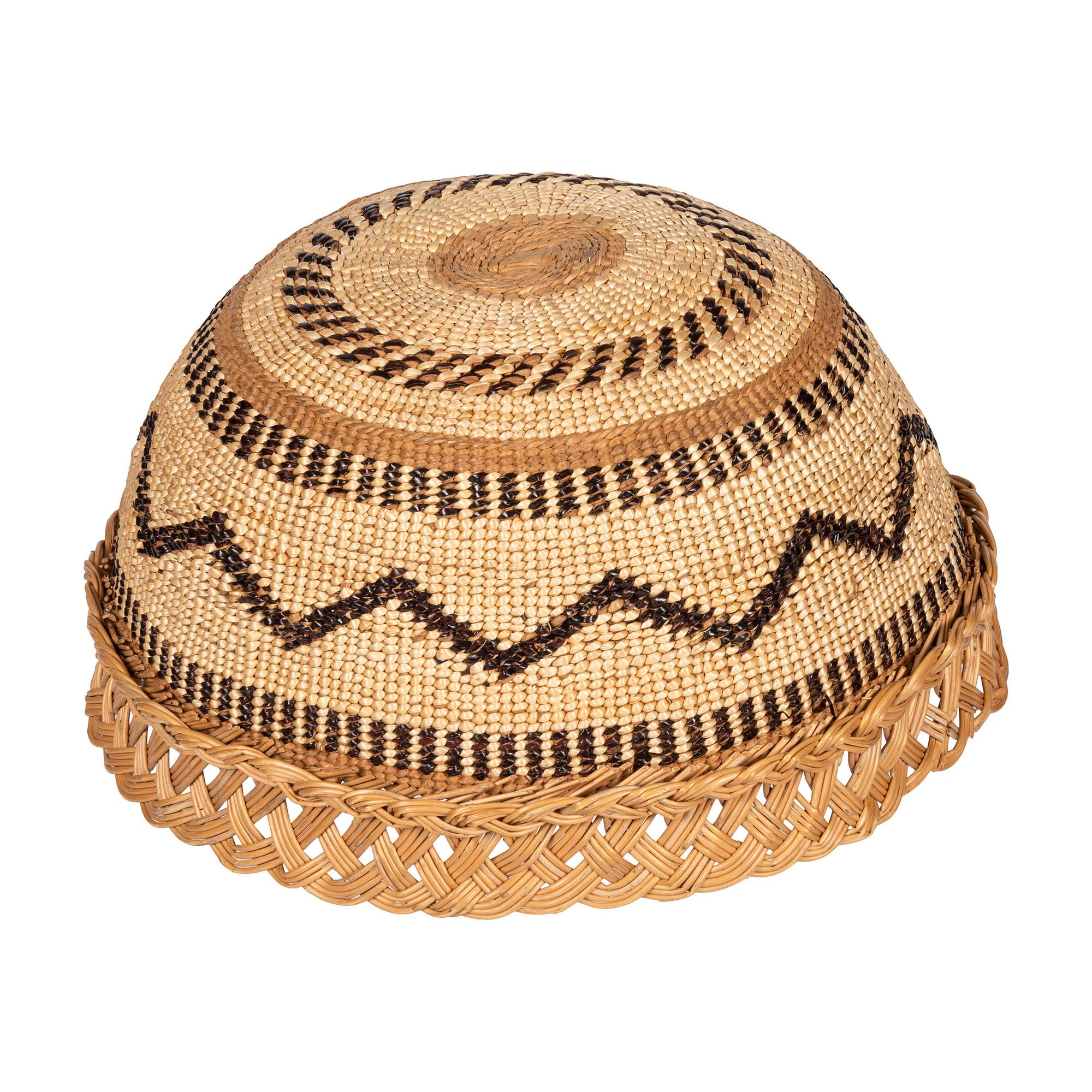 Yurok Finely Woven Basketry Hat