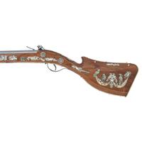 Contemporary Flintlock Musket with Folkloric Hunting Motifs