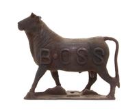 A Cast Iron Mill Weight Height 12 1/8 inches.