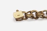 A Ladies 14K Yellow Gold Charm Bracelet