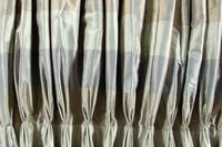 A Set of Four Silk Drapery Panels