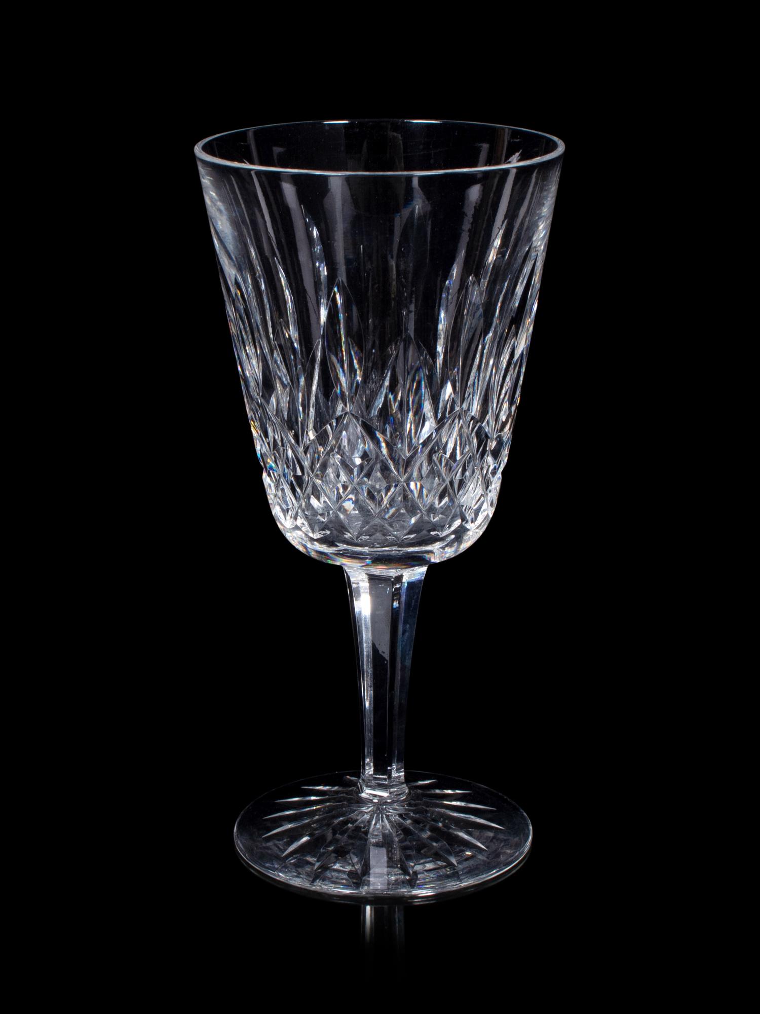 A Waterford Lismore Cut Glass Stemware Service