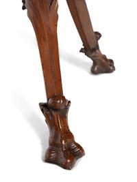 An Italian Carved Walnut Figural Basin