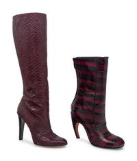 Jimmy Choo Python and Givenchy Eel Skin Boots