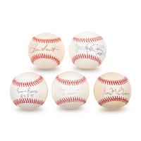 A Collection of Chicago Cubs Hall of Fame Signed Autograph Baseballs