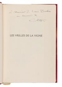 COLETTE, Sidonie-Gabrielle Colette, known as (1873-1954). Les Vrilles de la Vigne . Paris: Editions Kra, 1930.