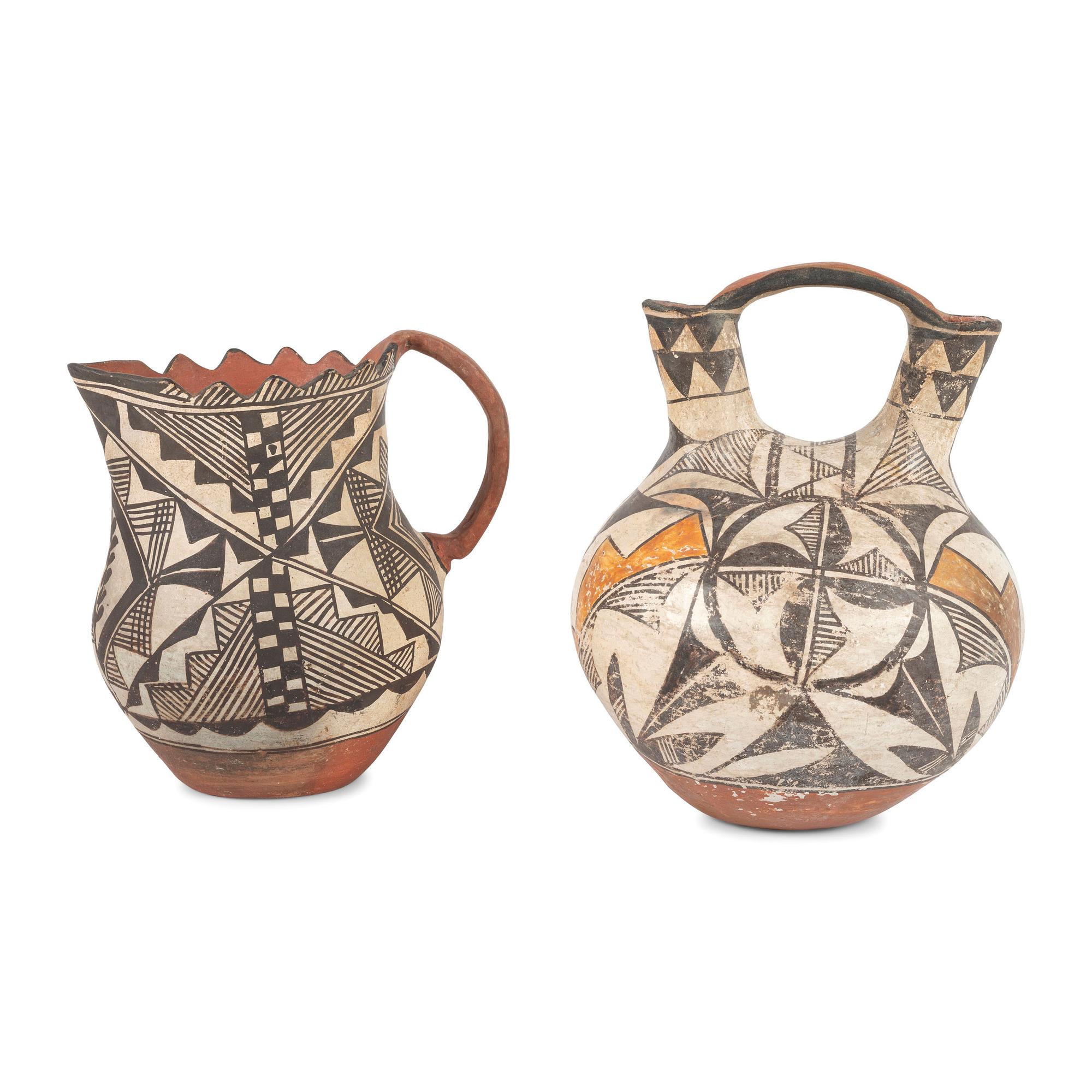 Acoma Pottery Pitcher and Wedding Jar