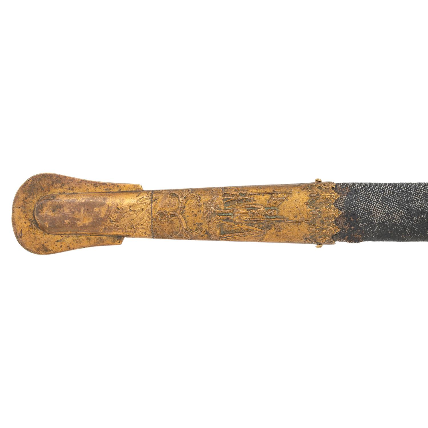 G.W. Simons & Bro. Retailed Collins Model 1850 Foot Officer's Sword Presented to Capt. Joseph Vaughan - 106th PA Volunteers