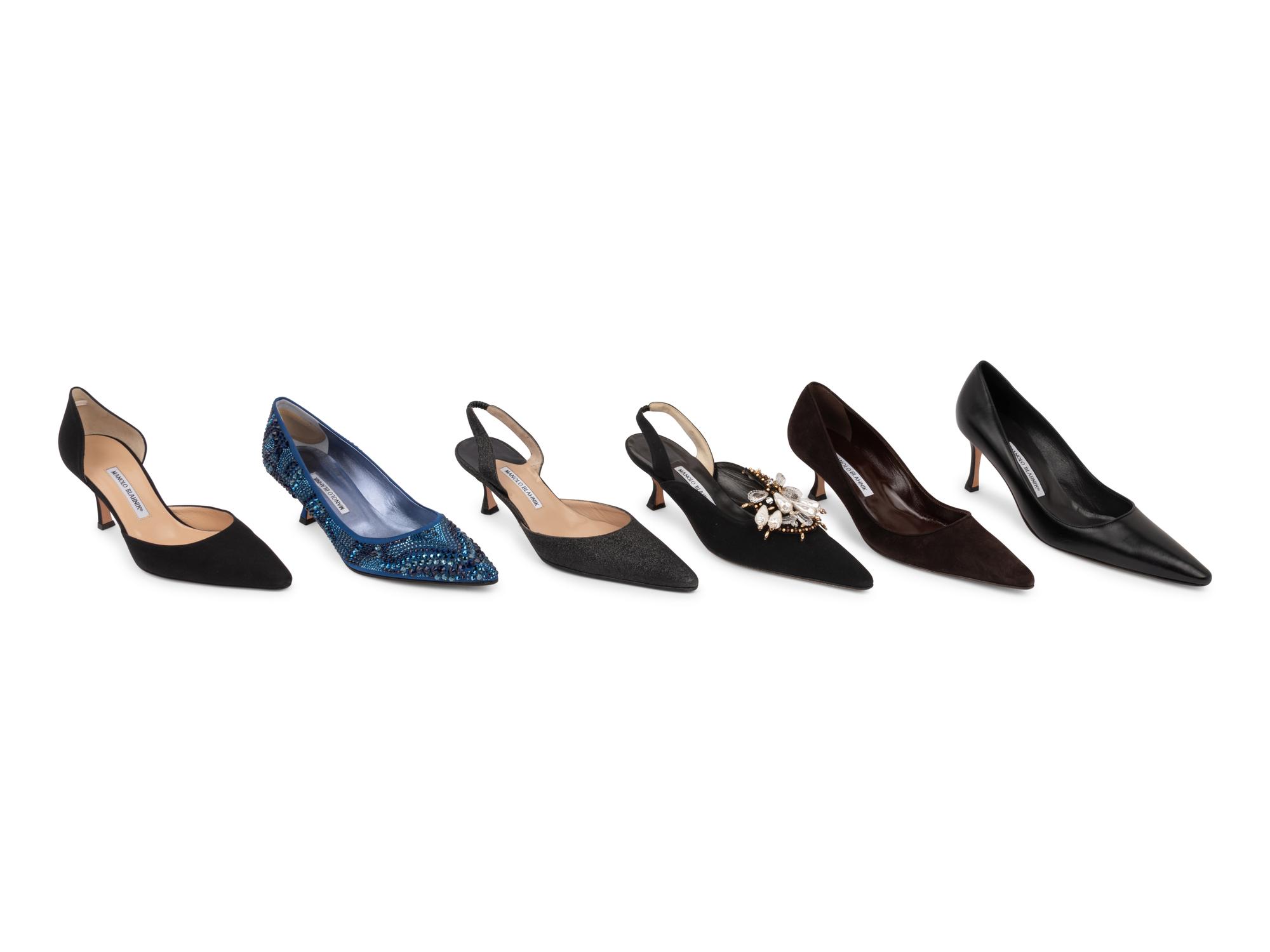 Six Pairs of Manolo Blahnik Heels