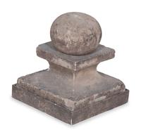 Three Cast Stone Garden Finials