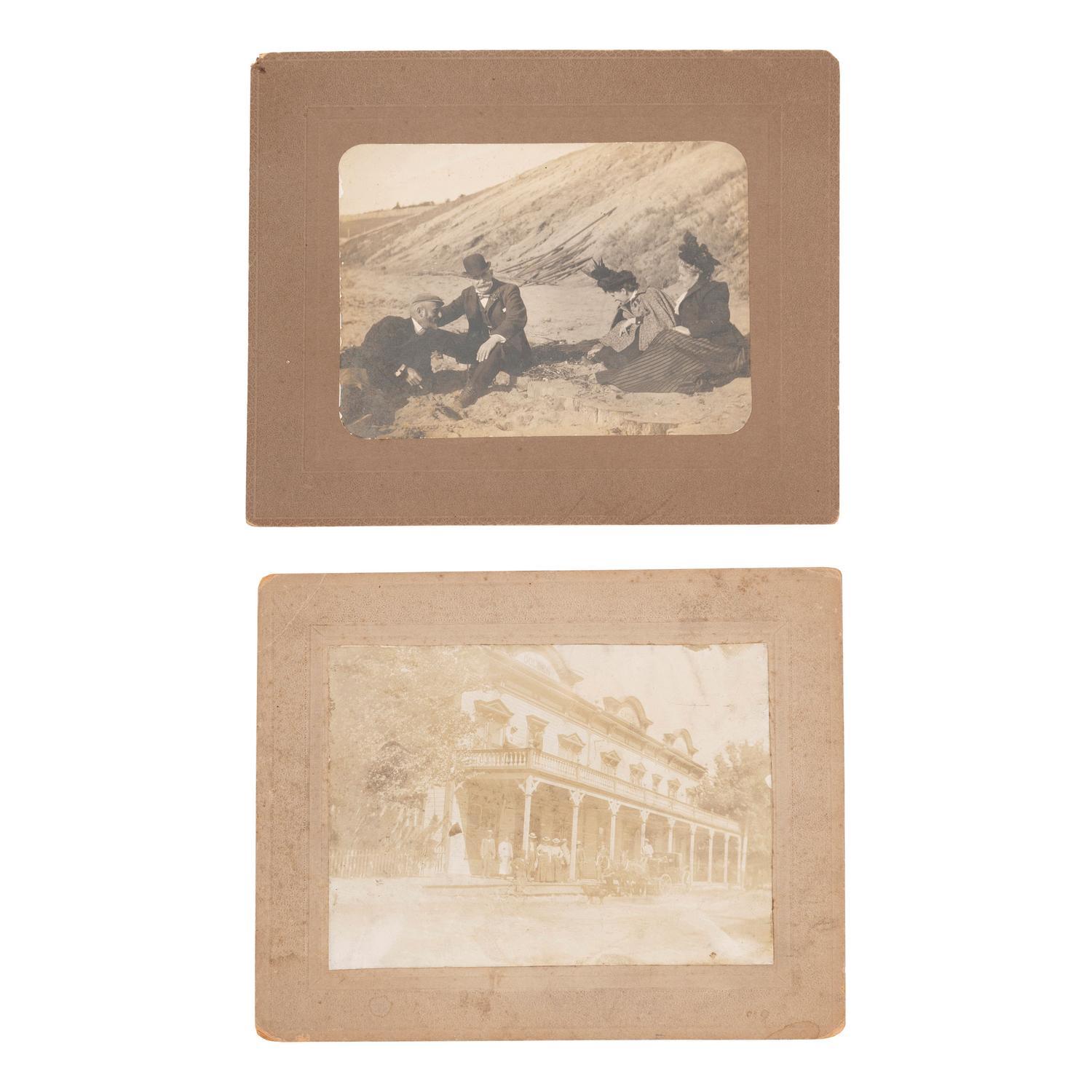 [WESTERN AMERICANA - NEVADA]. A group of early images from Tonopah, Goldfield, and Reno, comprising: