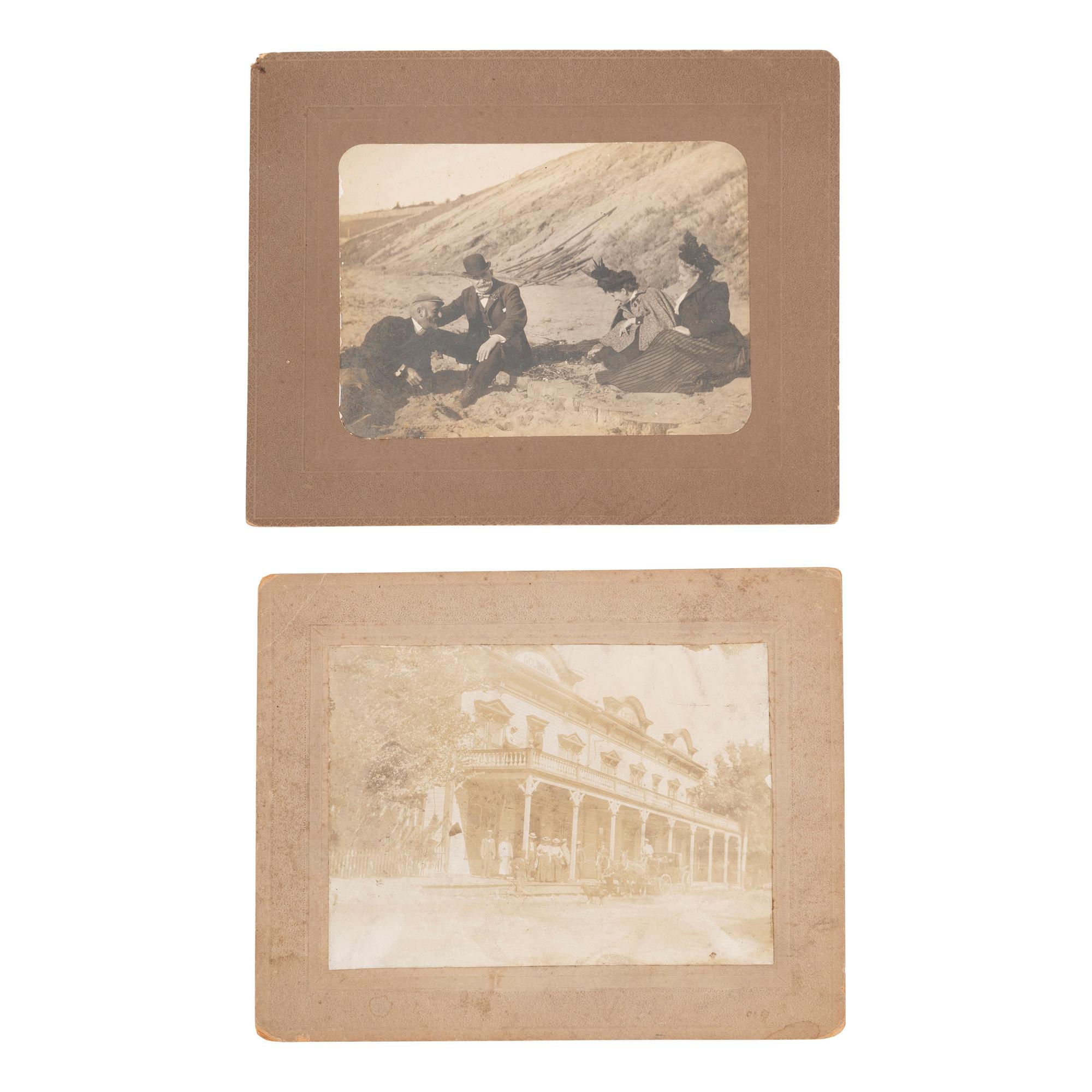 [WESTERN AMERICANA - NEVADA]. A group of early images from Tonopah, Goldfield, and Reno, comprising: