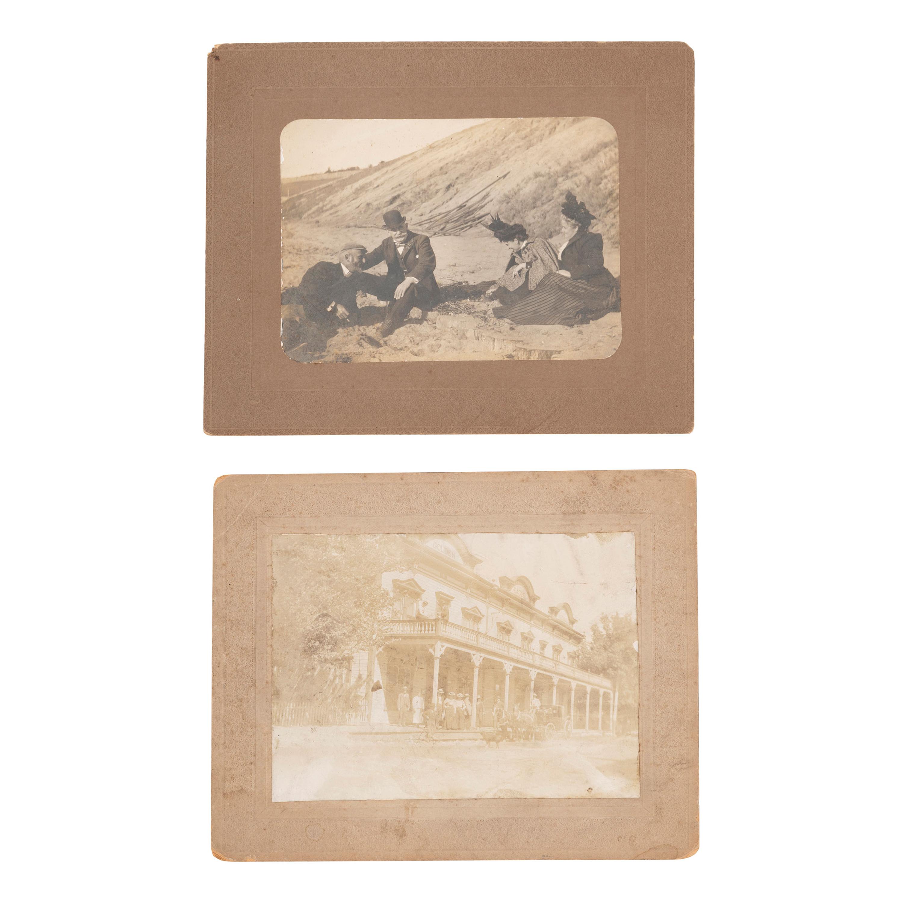 [WESTERN AMERICANA - NEVADA]. A group of early images from Tonopah, Goldfield, and Reno, comprising: