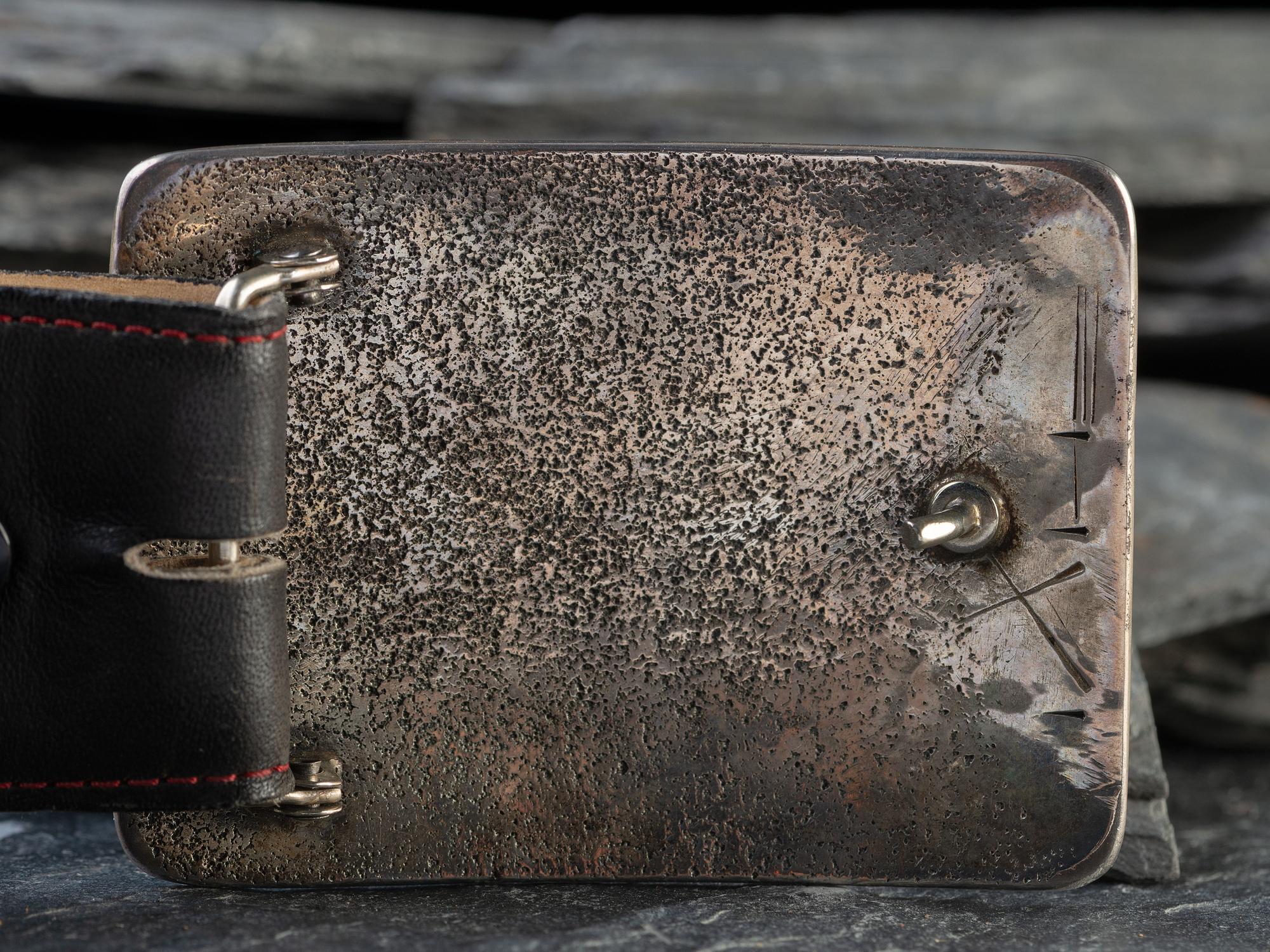 Tufa Cast Silver Yeibichai Belt Buckle