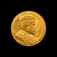[EXONUMIA] [GREAT BRITAIN] A 1902 Edward VII Coronation Commemorative Gold Medallion (17.1 g, 31mm)
