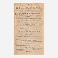 [Literature] Johnson, Samuel A Dictionary of the English Language…