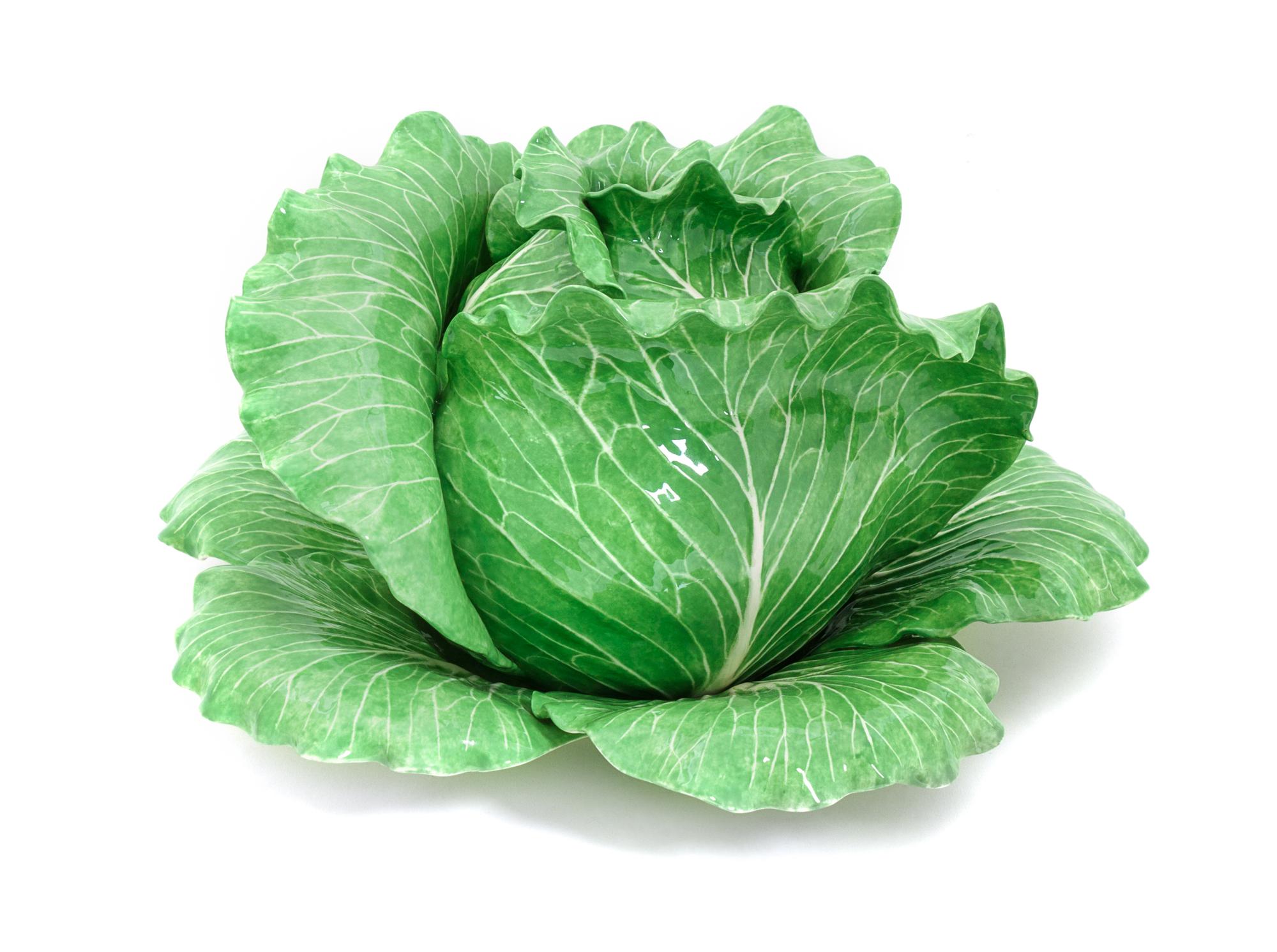 A Dodie Thayer Lettuce Ware Tureen with Cover and Undertray Height 7 1/2 x diameter 13 1/4 inches. — 20TH CENTURY