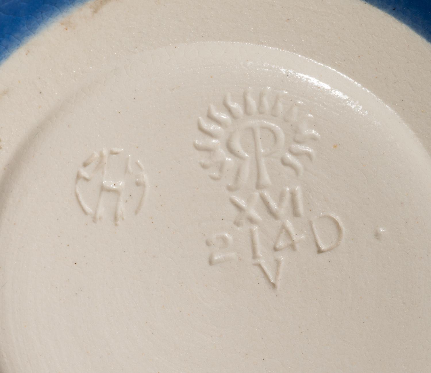 Three Artist Decorated Rookwood Pottery Vellum Table Articles