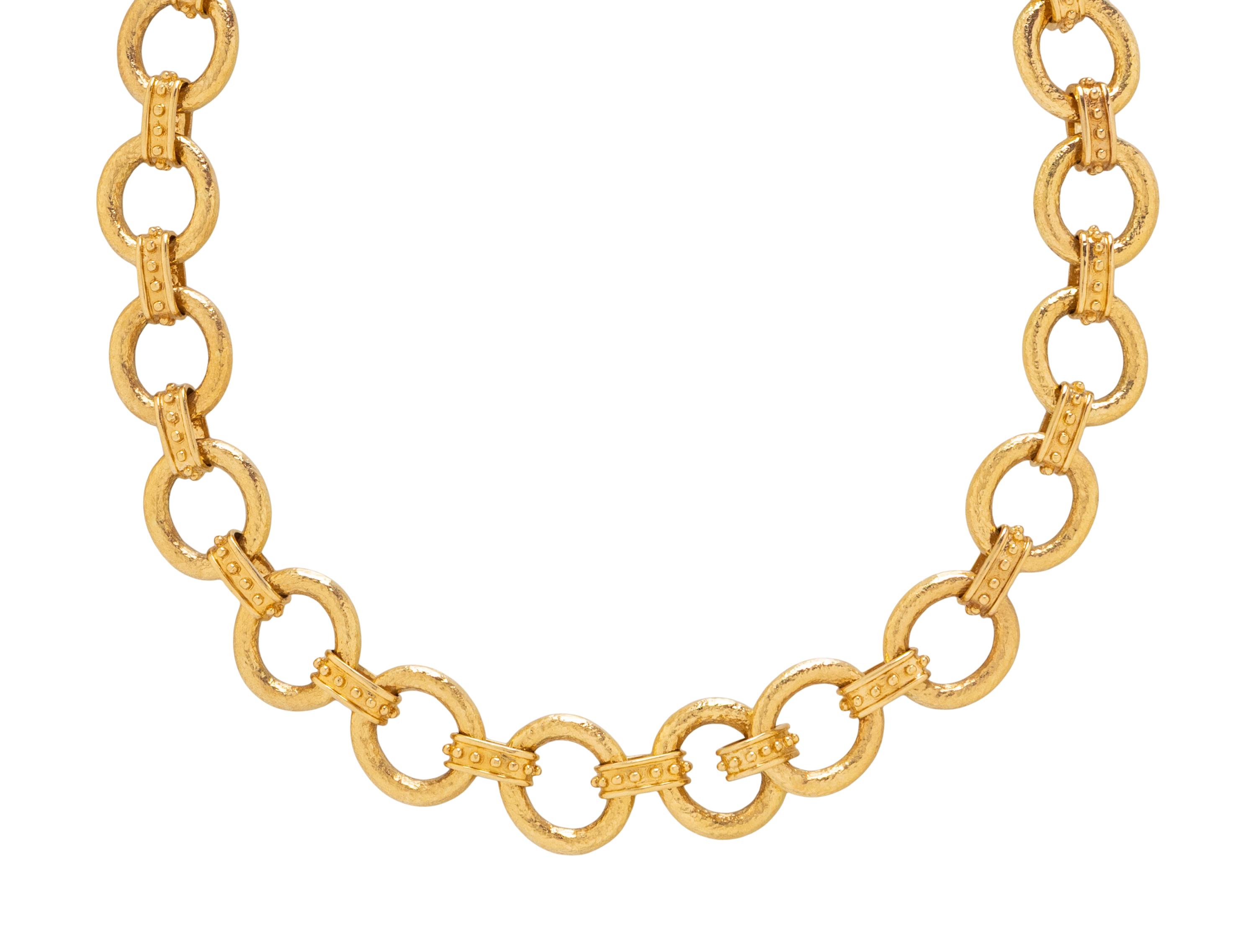 YELLOW GOLD CABLE CHAIN NECKLACE