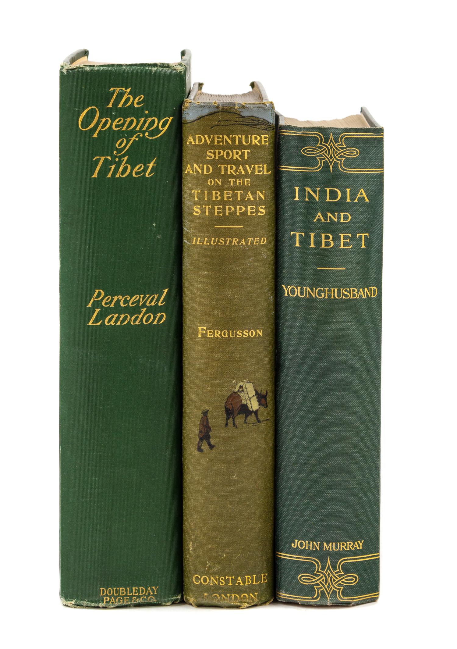 [TIBET]. A group of 3 works, comprising: