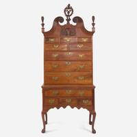 A Chippendale carved walnut high chest of drawers Southeastern Pennsylvania, circa 1770 and later