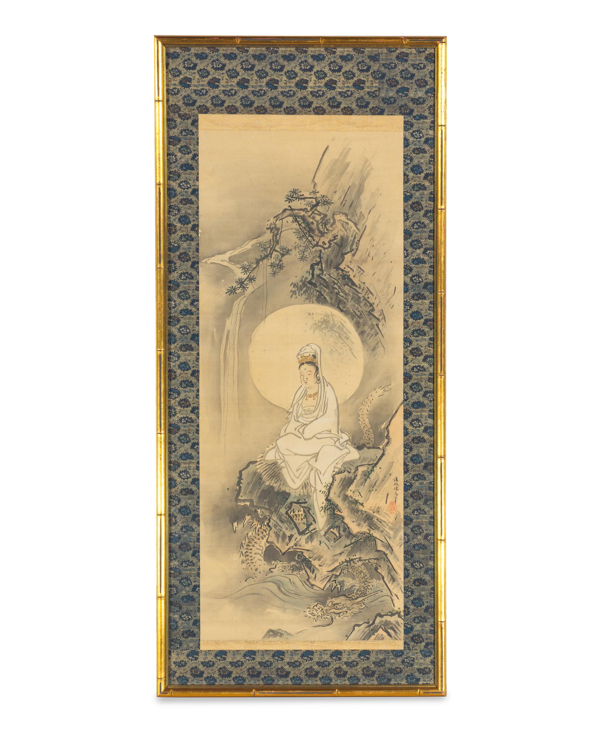 A Japanese Ink and Color Painting