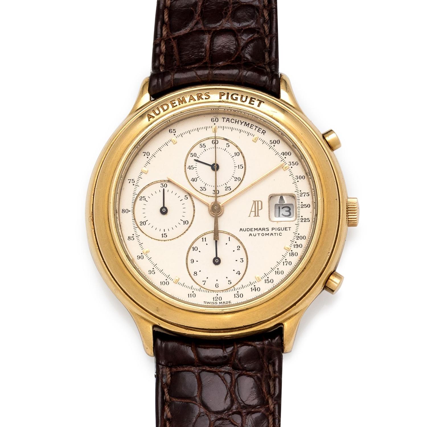 Audemars Piguet, 18K Yellow Gold Ref. 25644 'Huitieme' Chronograph Wristwatch