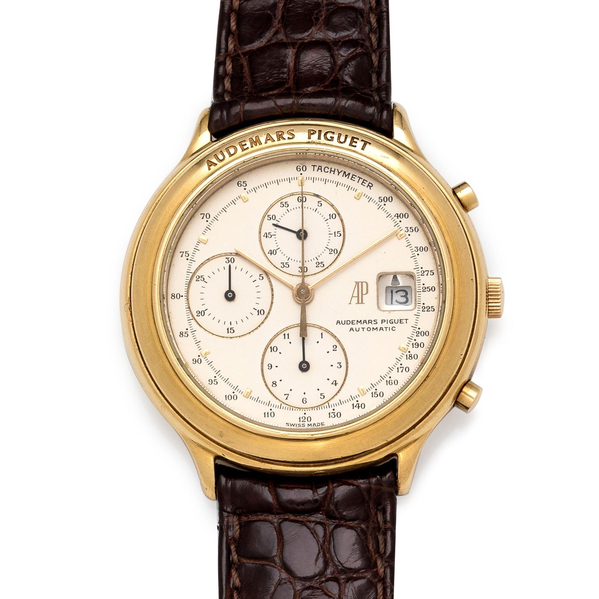 Audemars Piguet, 18K Yellow Gold Ref. 25644 'Huitieme' Chronograph Wristwatch