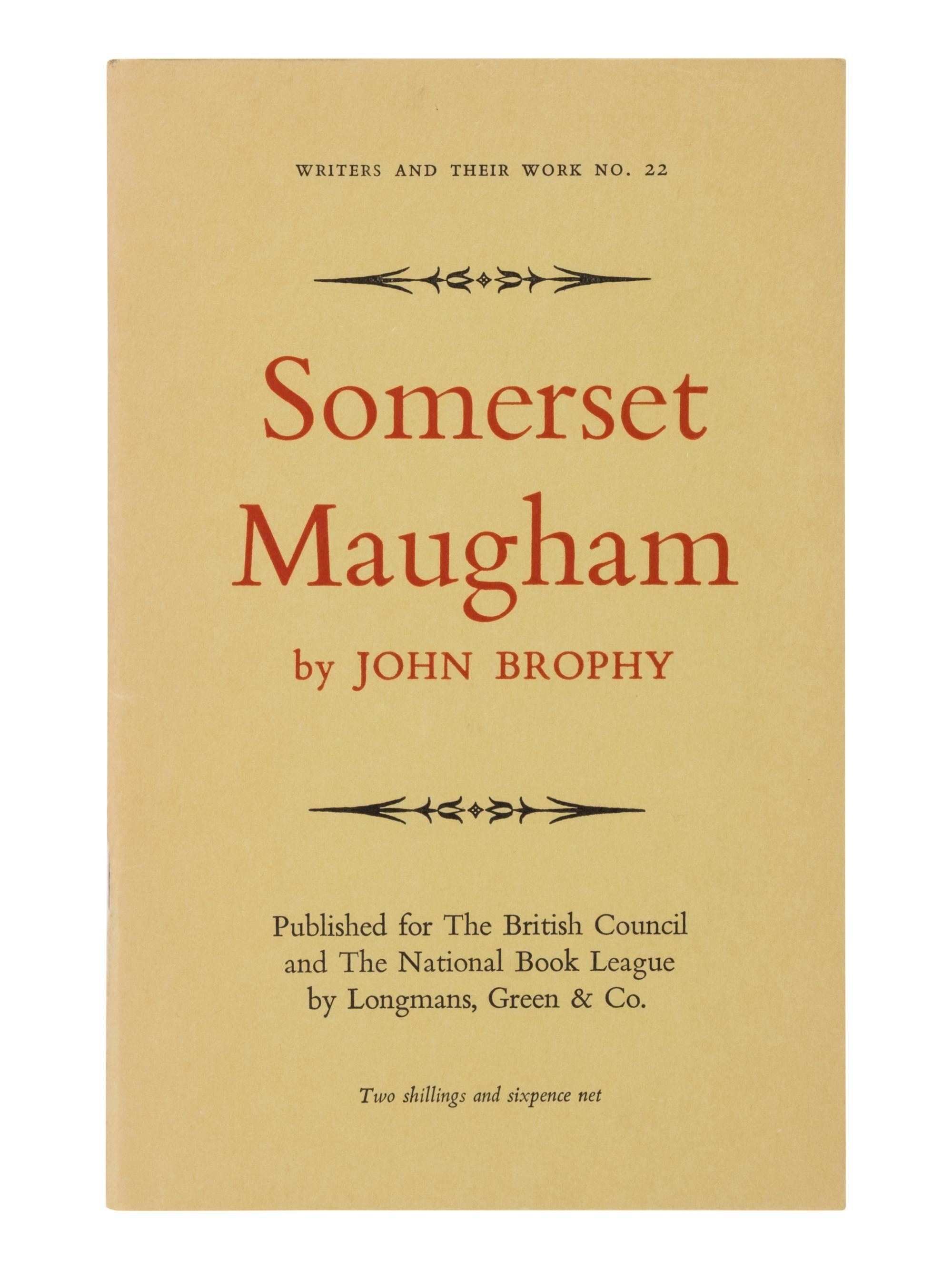 [Literature] [Maugham, W. Somerset]. Large Archive of Related Works