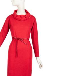 Bonnie Cashin Cape, Coat with Belt, Dress with Belt, Hooded Sweater, Two Sketches, 1960-70s