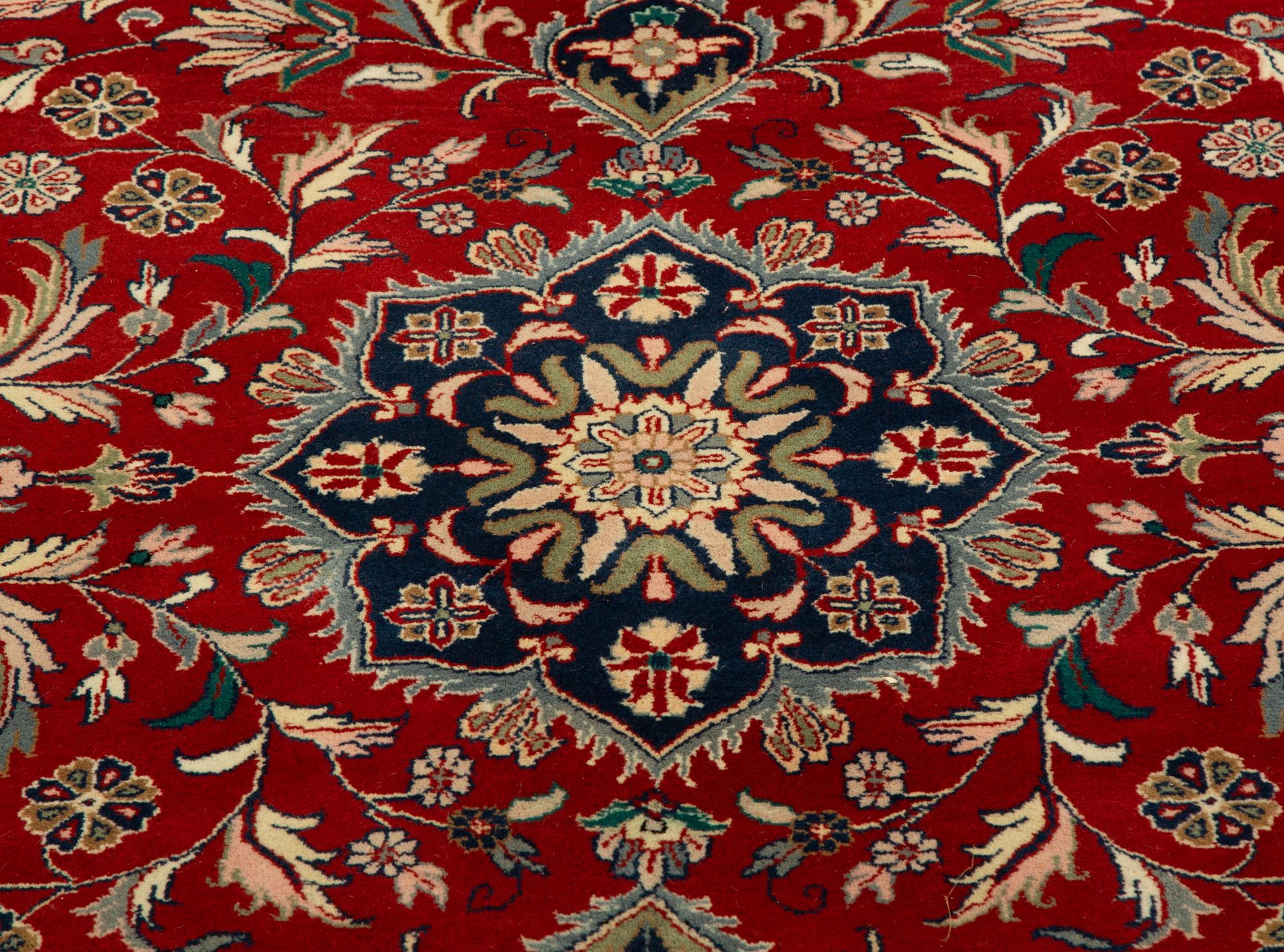 Three Matching Indian Persian Design Wool Gallery Carpets