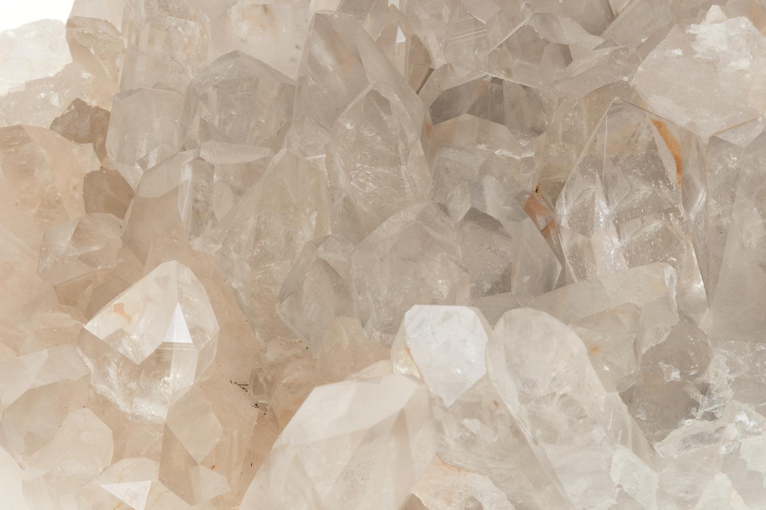 A White Coral Specimen and Three Quartz Specimens