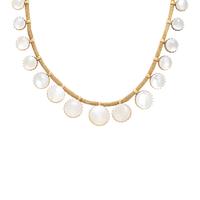 Etruscan Revival, Moonstone and Yellow Gold Necklace