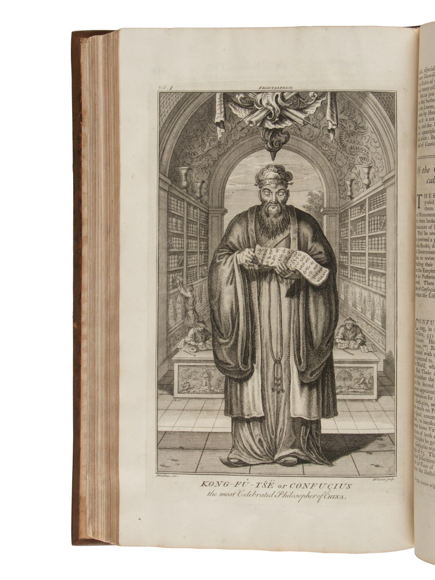DU HALDE, Jean-Baptiste (1674-1743). A Description of the Empire of China and Chinese-Tartary, together with the Kingdoms of Korea and Tibet . Translated from the French by Richard Brookes. London: T. Gardner for Edward Cave, 1738-1741.