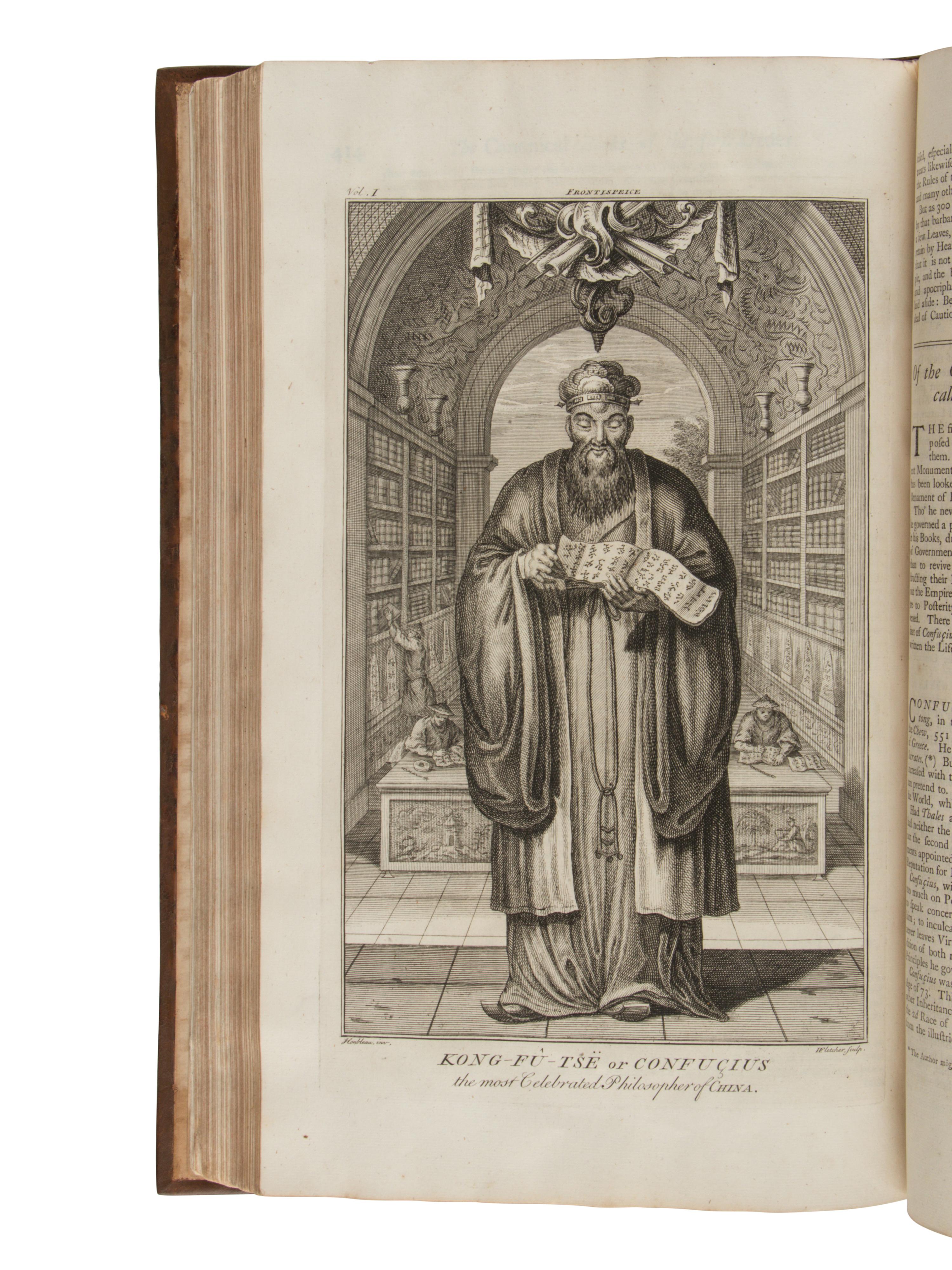 DU HALDE, Jean-Baptiste (1674-1743). A Description of the Empire of China and Chinese-Tartary, together with the Kingdoms of Korea and Tibet . Translated from the French by Richard Brookes. London: T. Gardner for Edward Cave, 1738-1741.